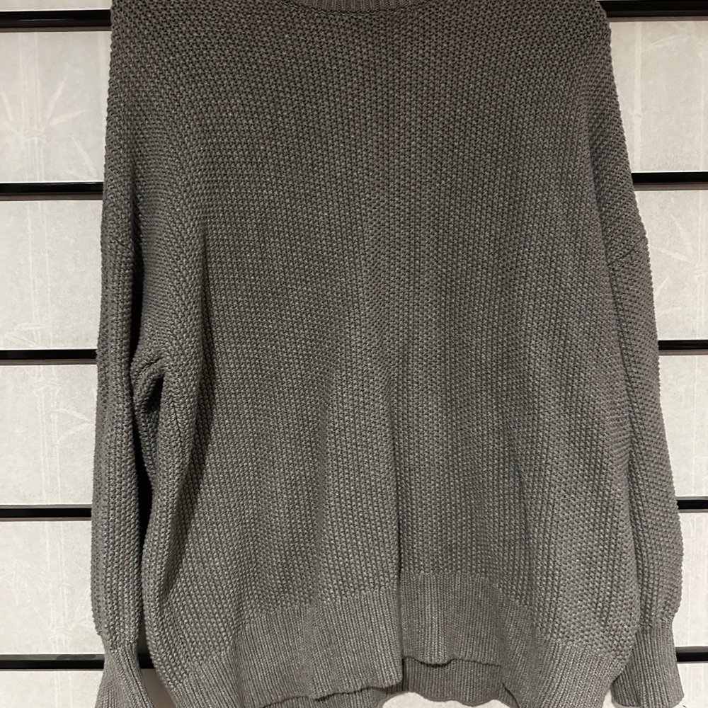 Women's Old Navy waffle knit Gray Sweater
